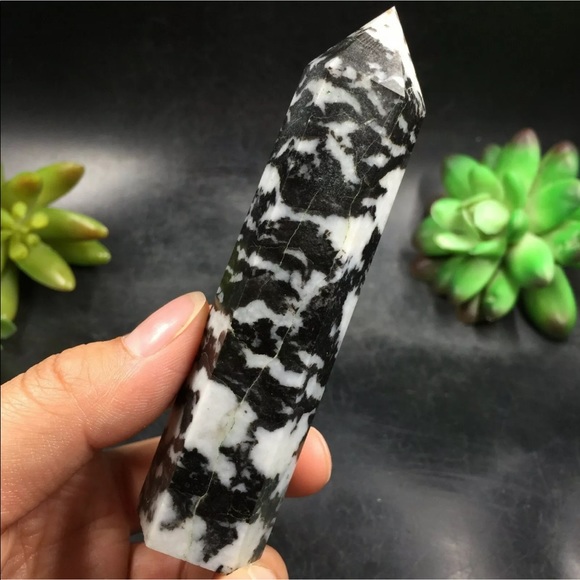 Earth Art hand crafted artisan Other - Natural ✨Charged✨ zebra stone gemstone tower